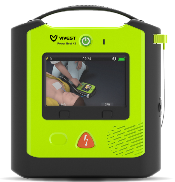 Vivest Powerbeat X3 semi-automatic defibrillator